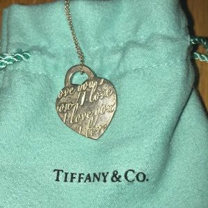 Tiffany and Co. I love you heart necklace